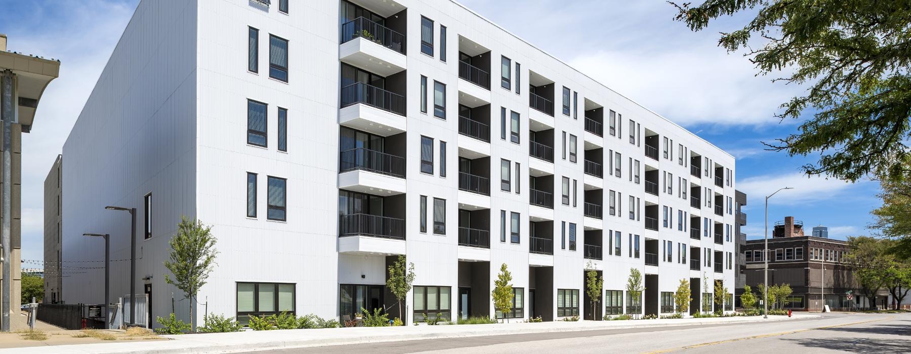 a large white building