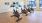a room with exercise equipment