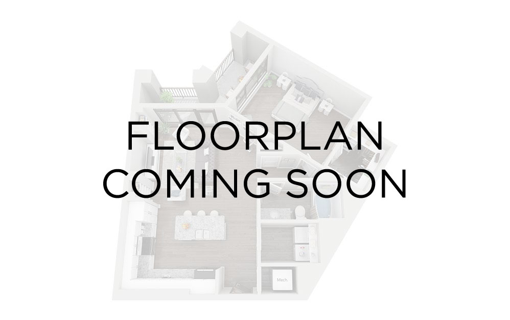 GS2 - Studio floorplan layout with 1 bathroom and 395 square feet